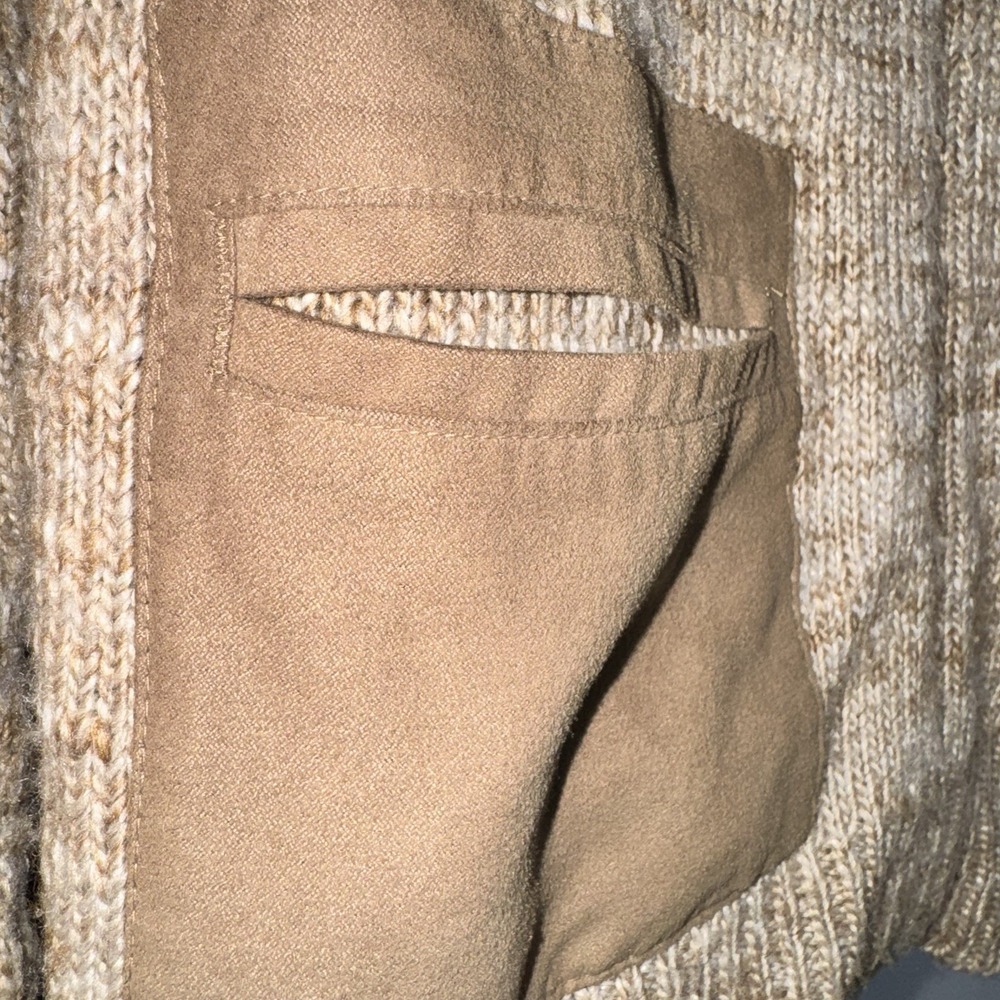 Gap Women's Cardigan Sweater Size S Alpaca Wool Blend Long Sleeve Zip-Up Brown - Picture 4 of 10